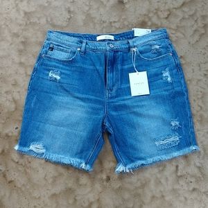 NWT Kancan High Rise Denim Shorts Size 15
